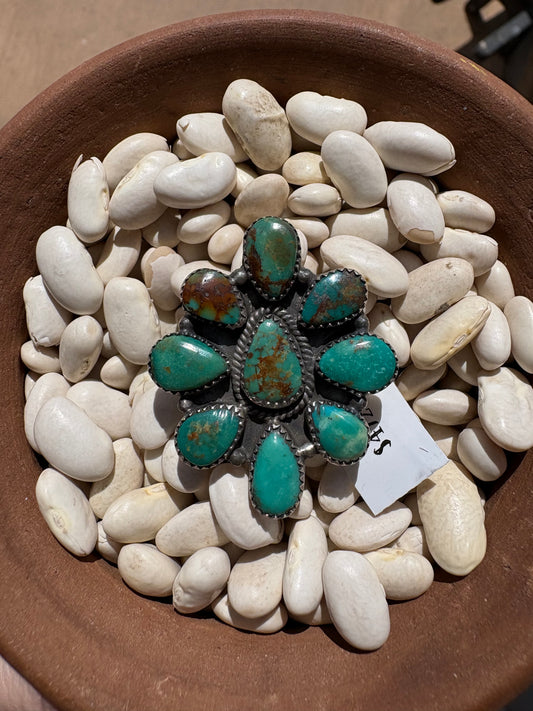 Large Adjustable Pilot Mountain Cluster Ring