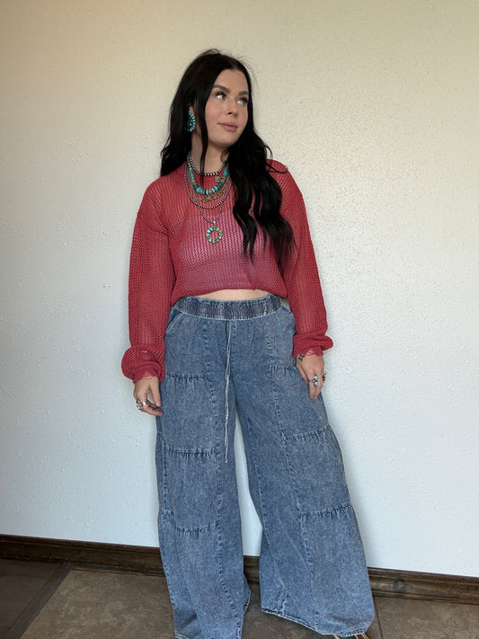 The Bubble Bronco Denim *Dark Wash