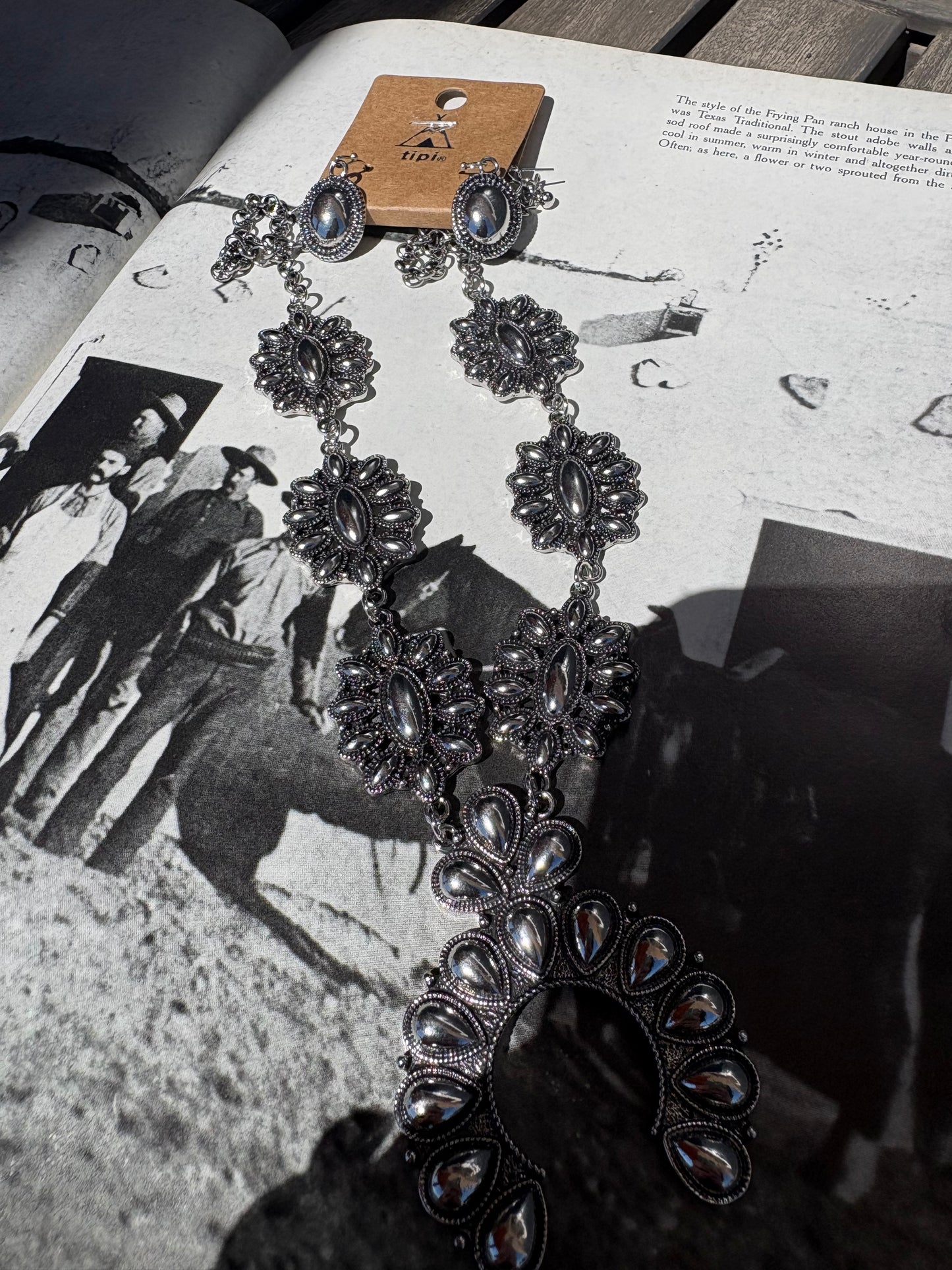 The Maysen Squash Blossom Necklace & Earrings