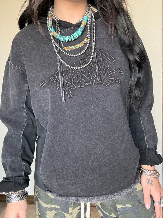 Urban Denim Hoodie