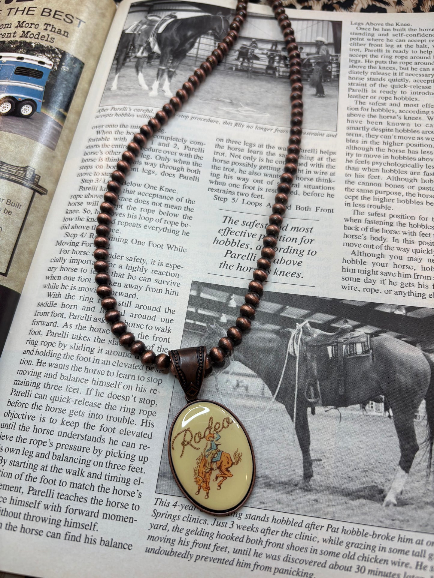 Western Rodeo Pearl & Charm