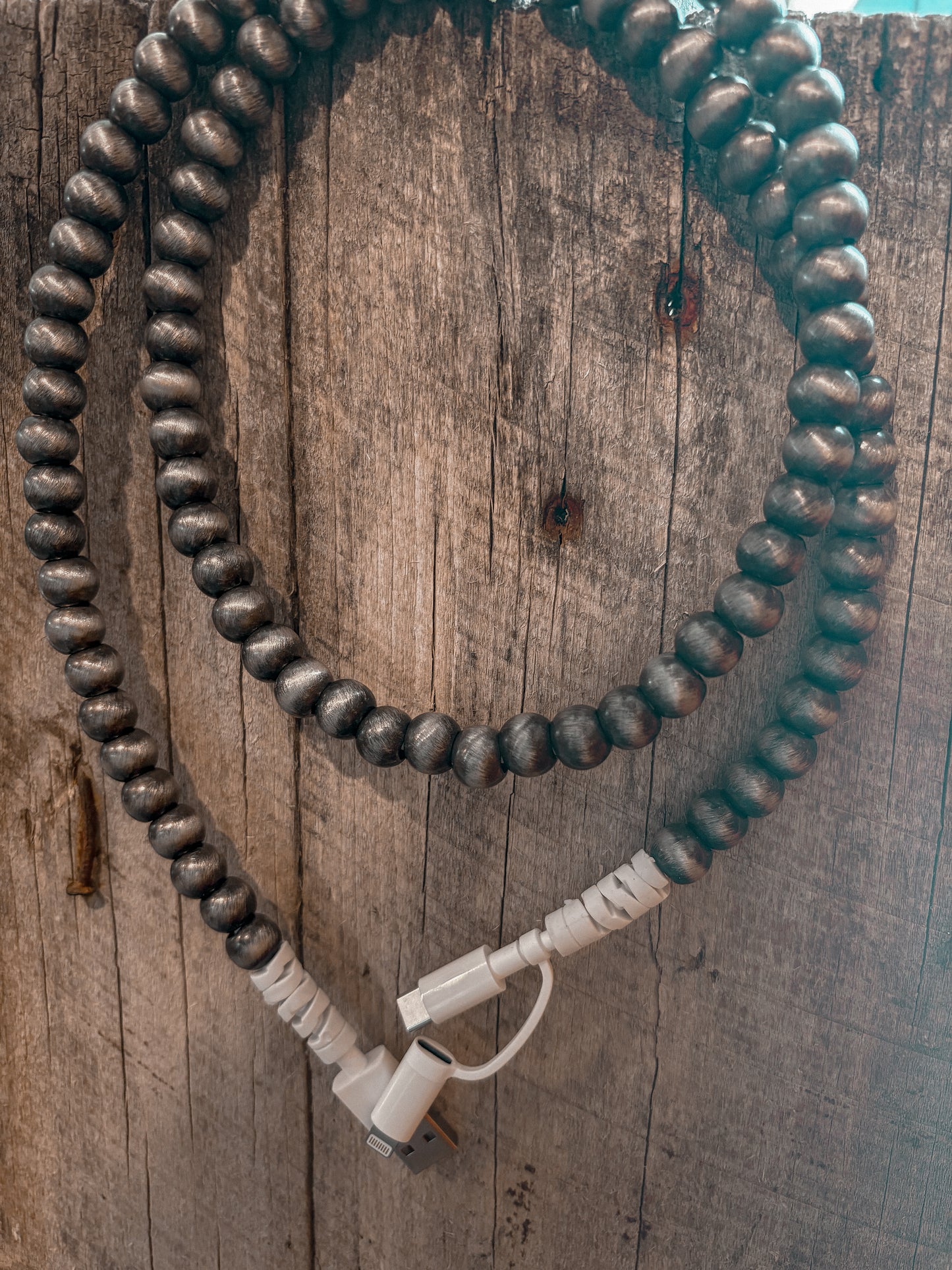 Pearl Beaded Phone Charger
