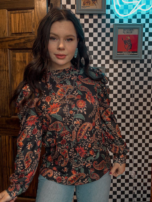 Desert Paisley Long Sleeve