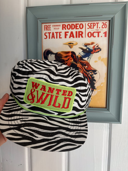 Wanted & Wild Zebra Hat