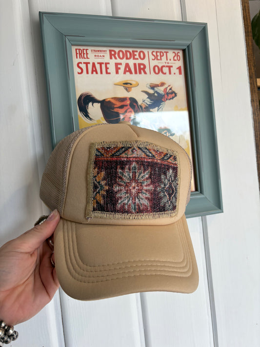 Maroon Tapestry Hat