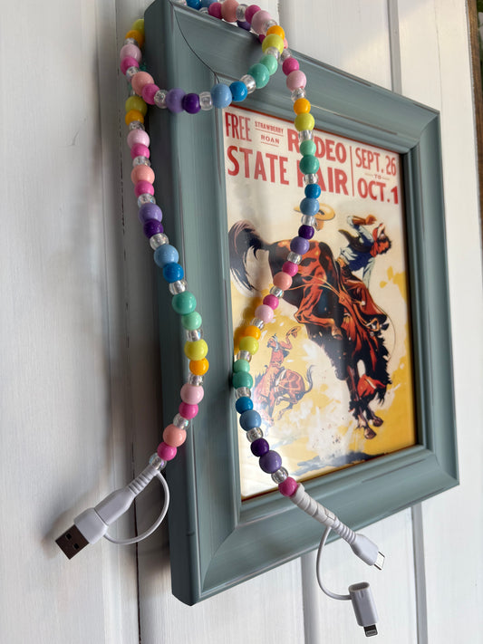 Pastel Beaded 4-in-1 Fast Charging Cable