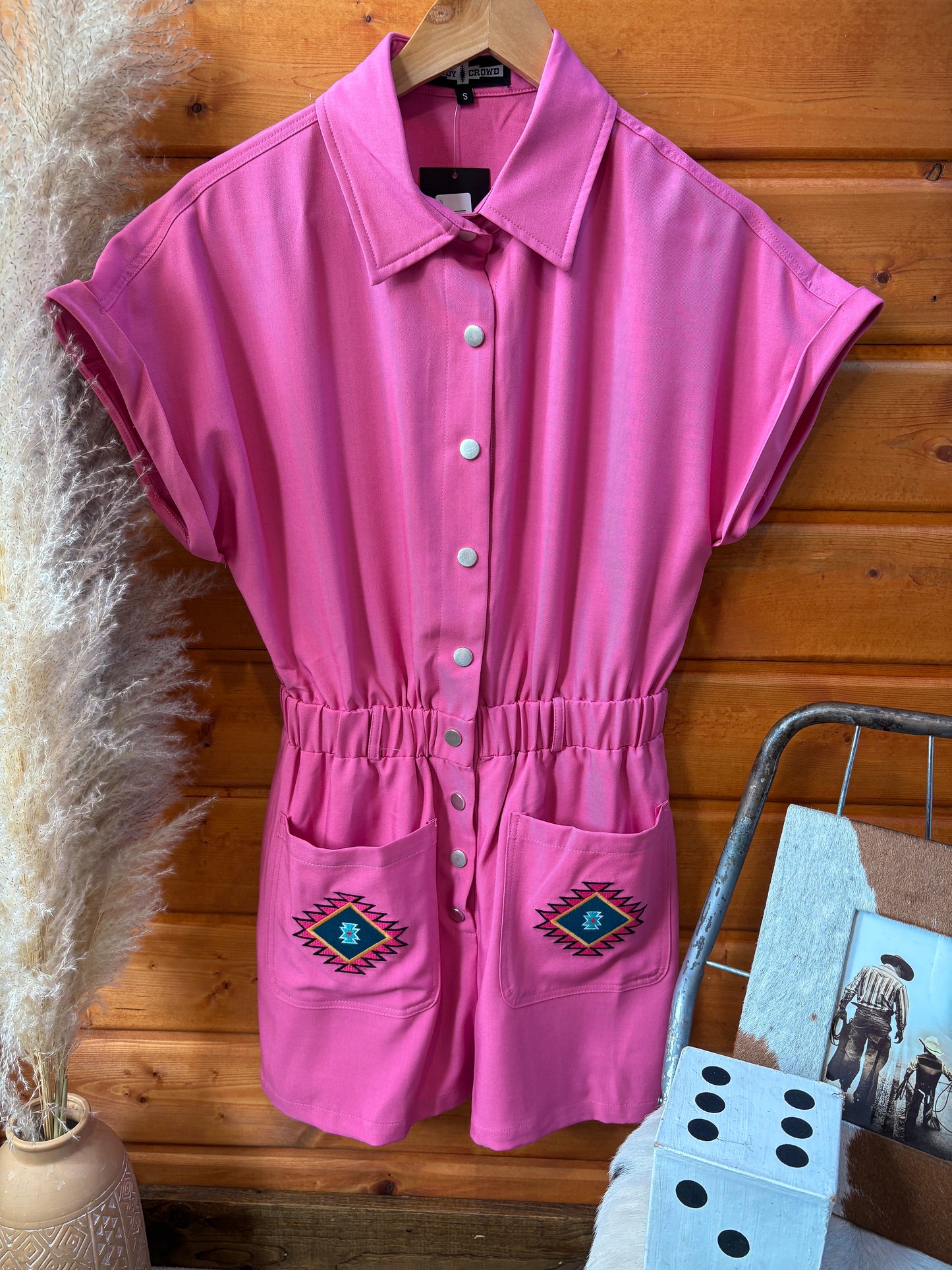 The Pink Betty Romper