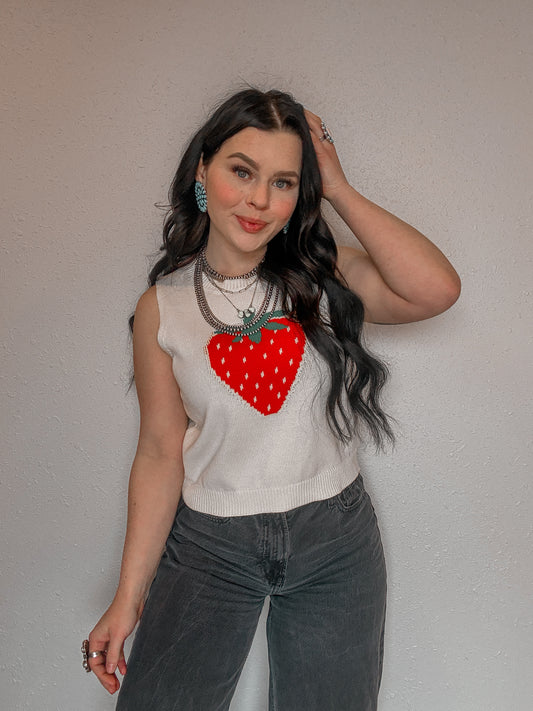 Berry Sweet Sweater Vest