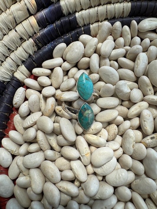 Turquoise Twist AdjustableRing