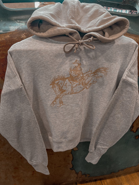 Kick Your Heels Up Tri-Color Hoodie