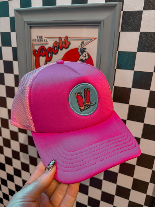 The Pink Boot Hat