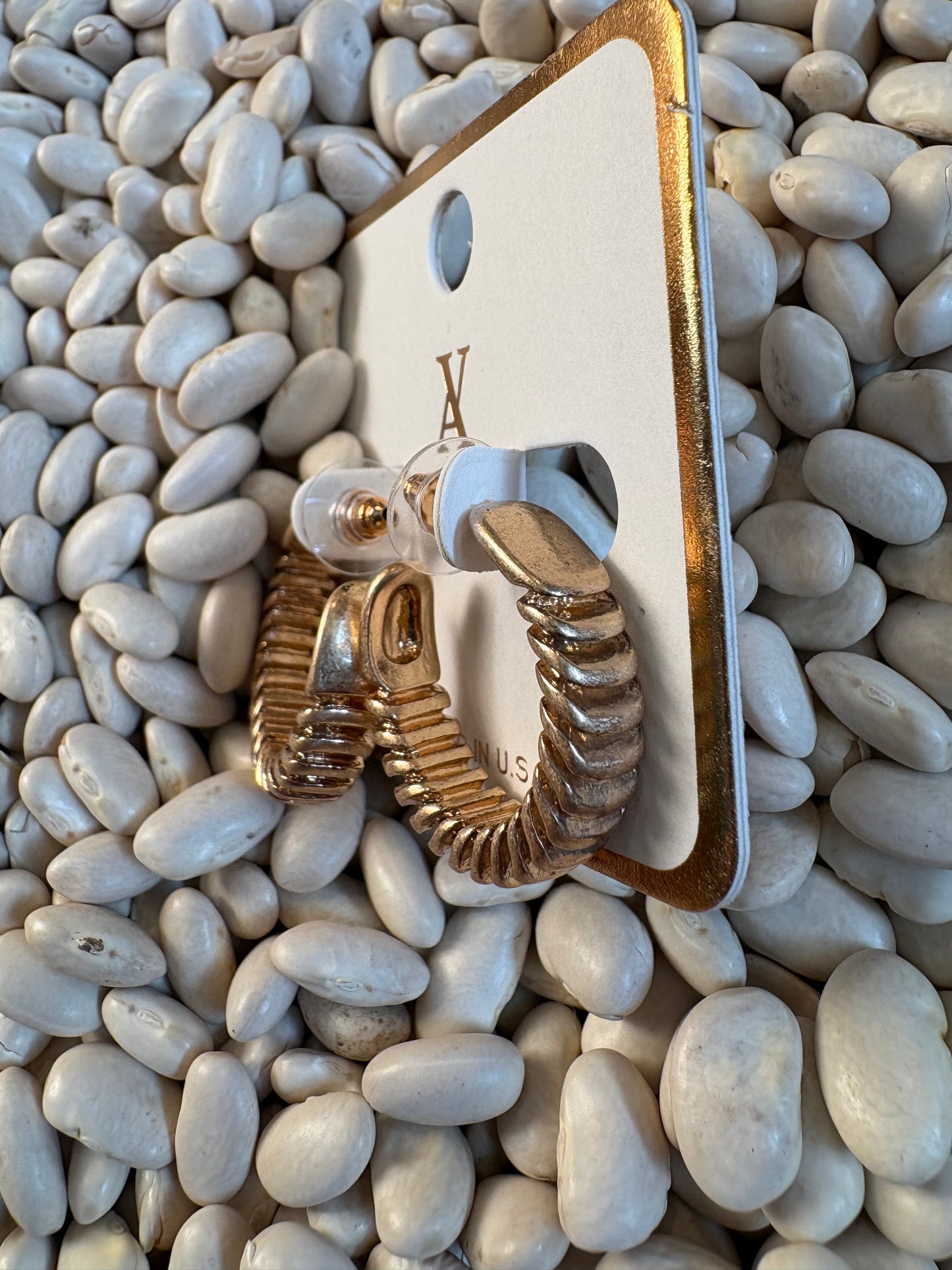 Detailed Gold Hoops