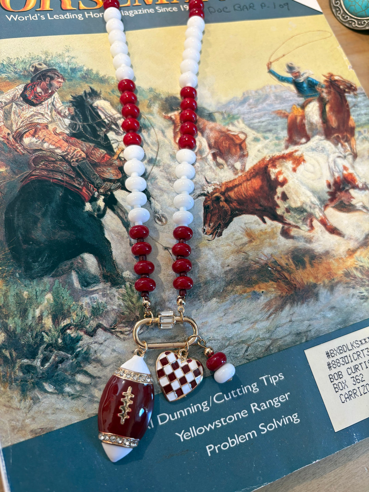 Football Charm Necklace