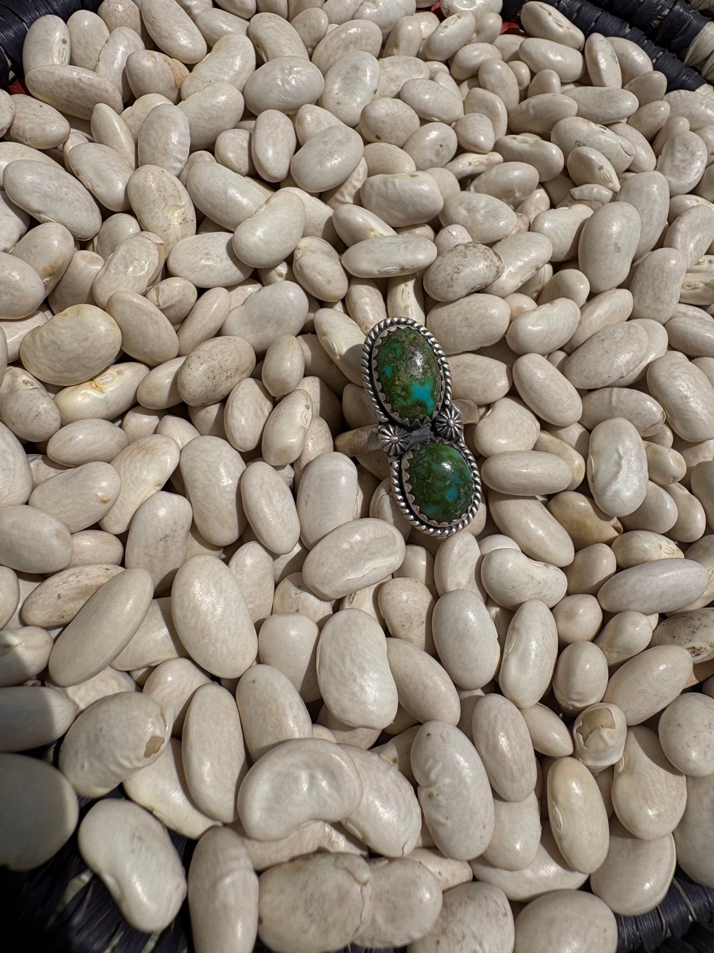Green Sonoran Double Adjustable Ring