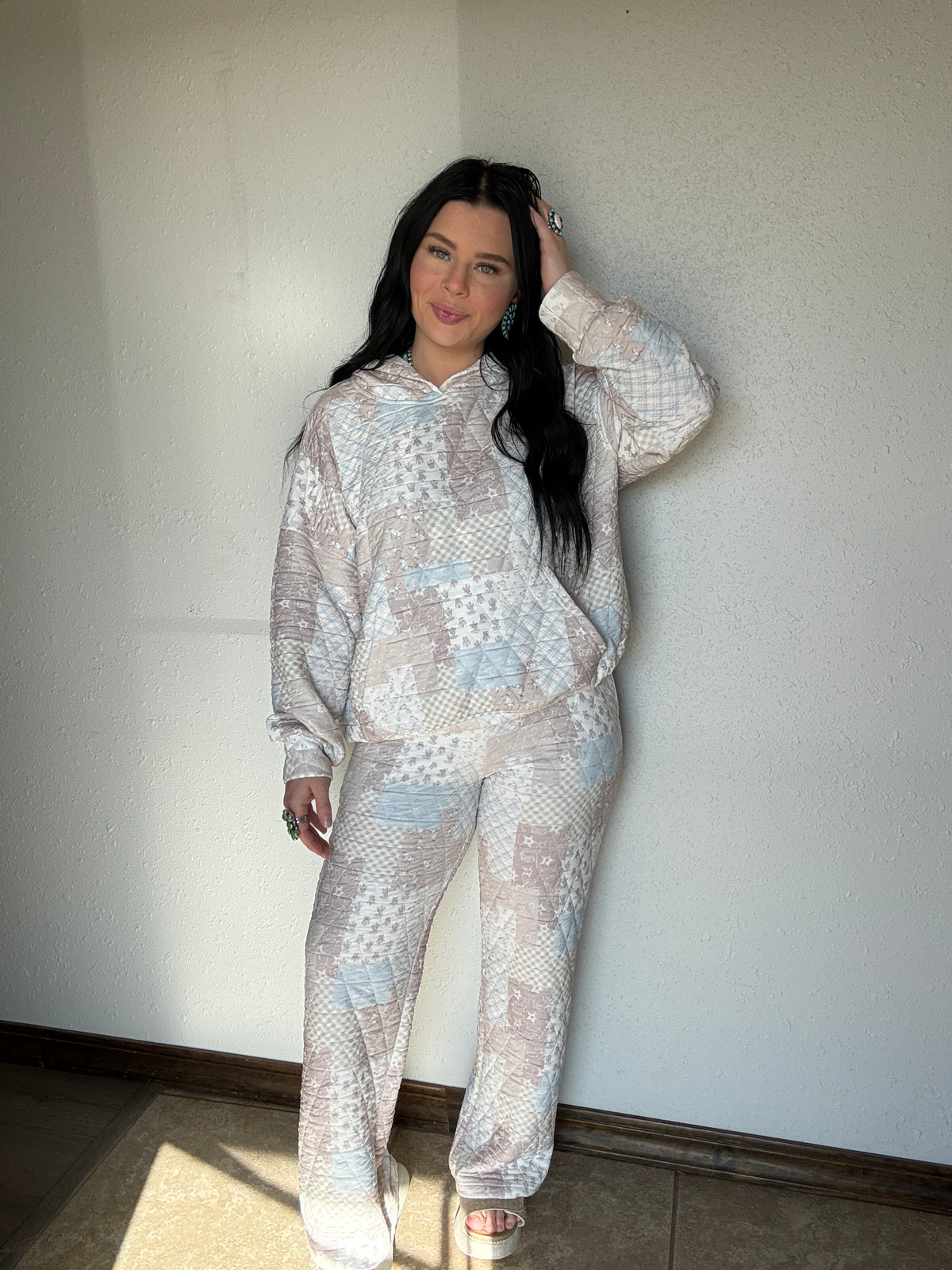 Western Way Quilted Hoodie