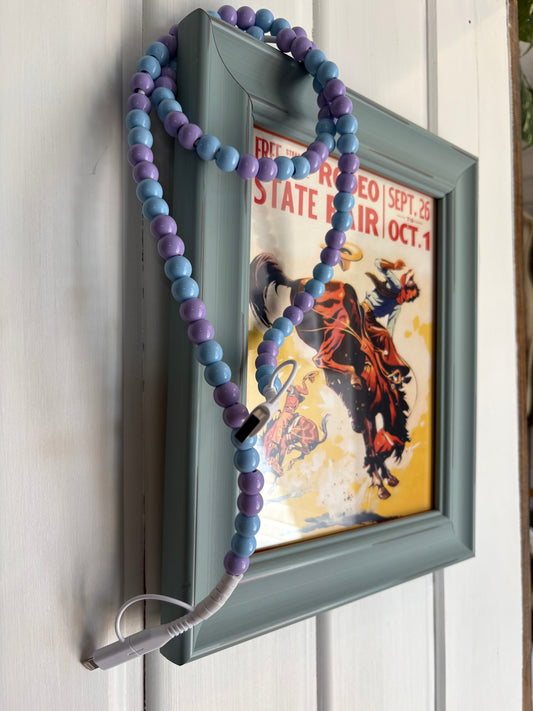 Blue & Purple Beaded 4-IN-1 Charging Cable