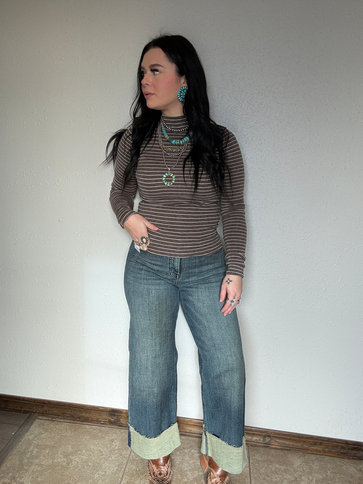 INSEAM TRANSFORM HIGH RISE TUMMY CONTROL VINTAGE WIDE LEG JEANS