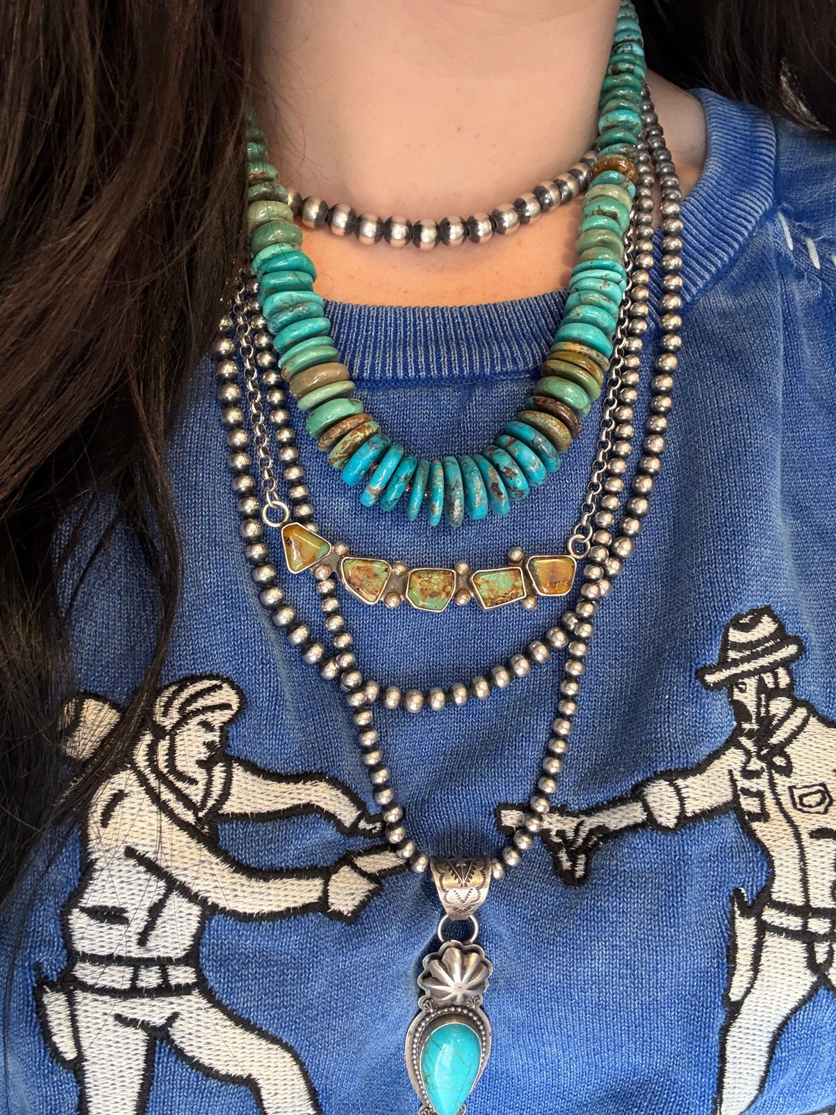 Kimberly Tom Turquoise Strand