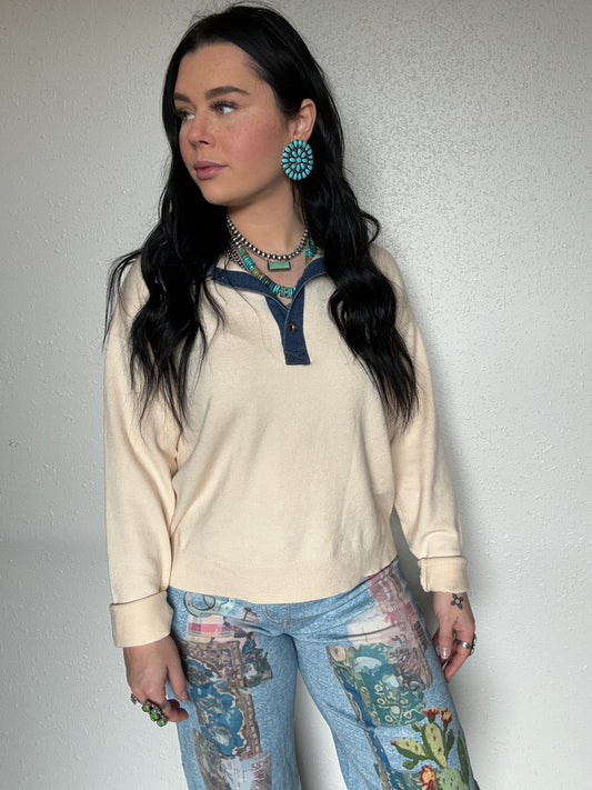 The Denim Way Sweater *Cream