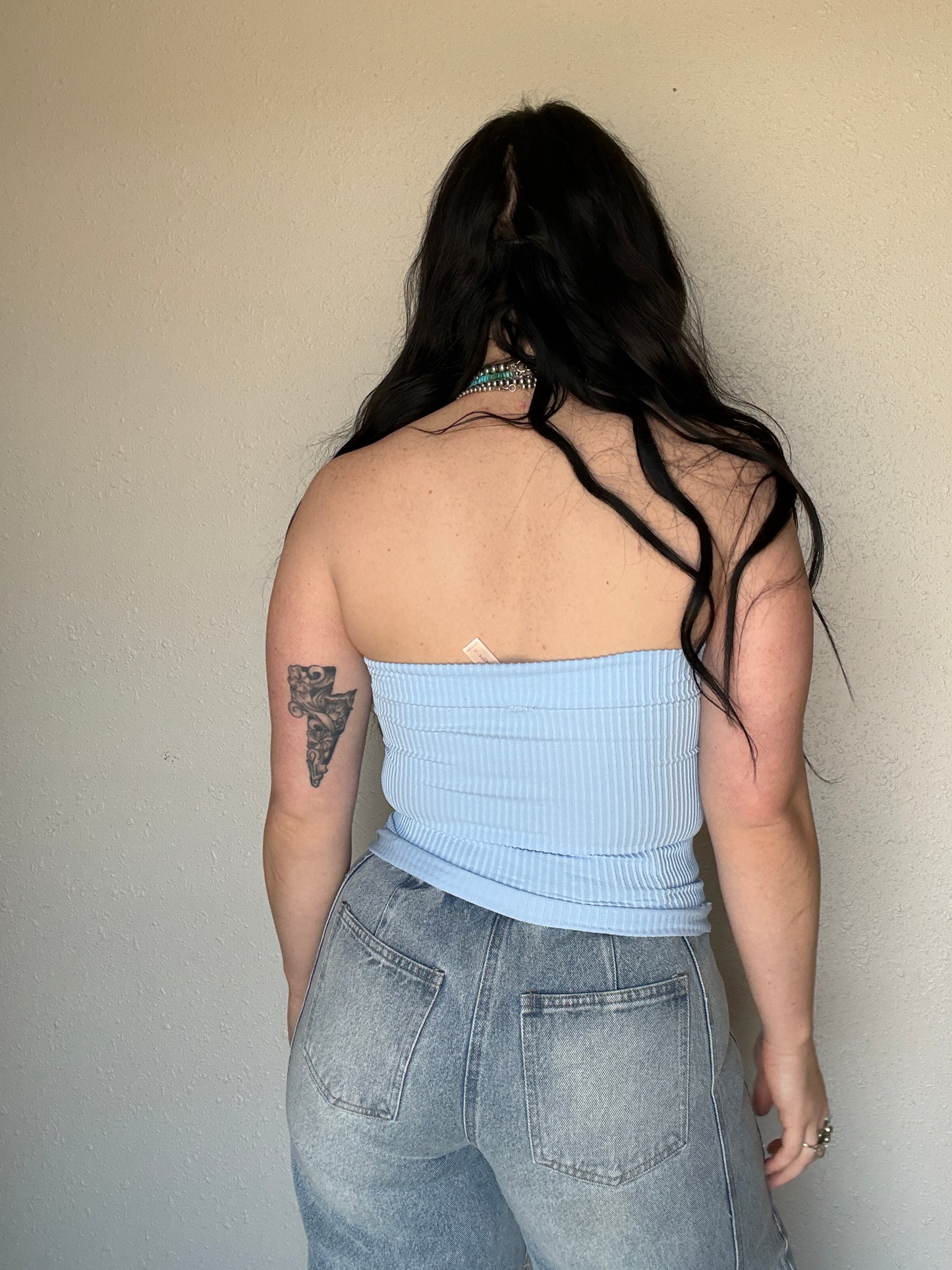 Fitted Tube Top *Blue