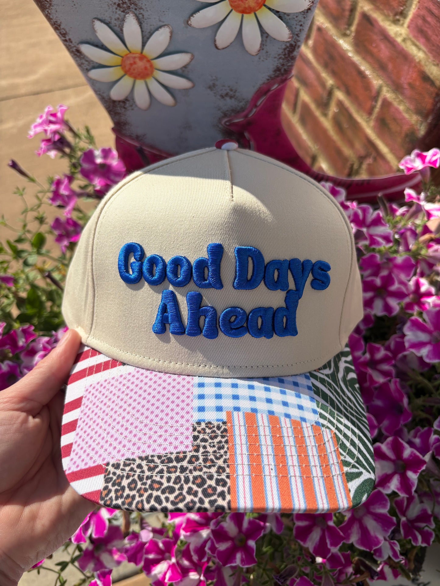 Good Days Ahead Embroidered Trucker Hat