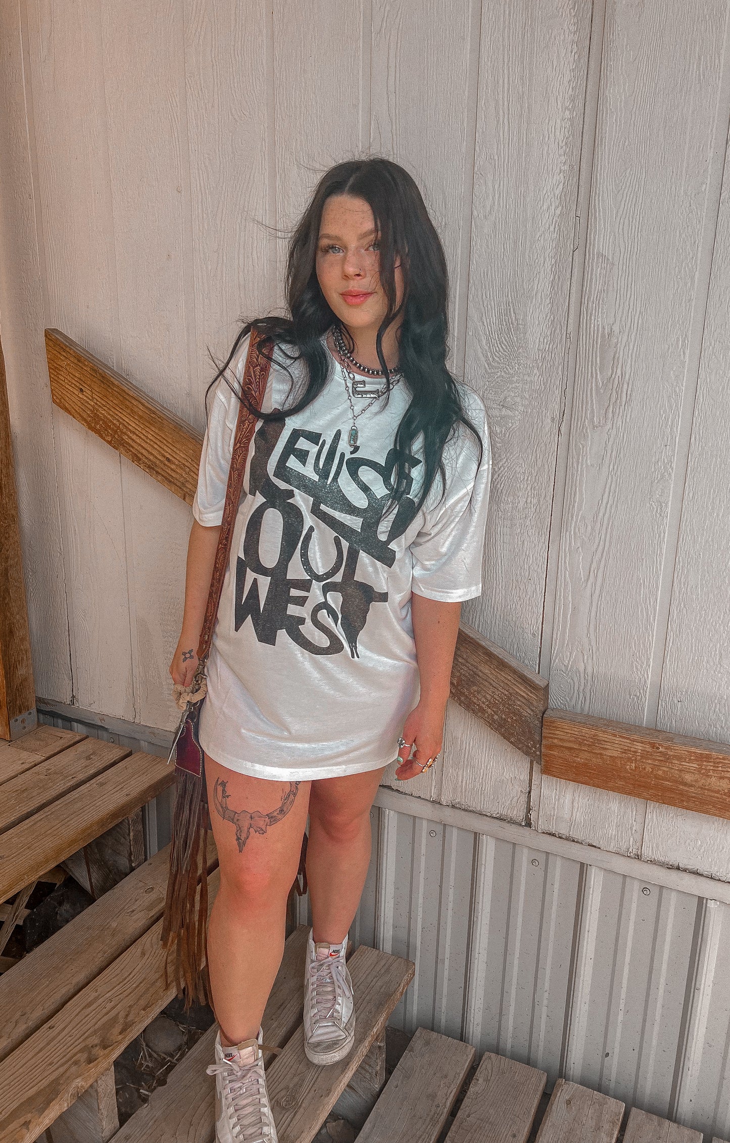 Let’s Go Out West T-Shirt Dress