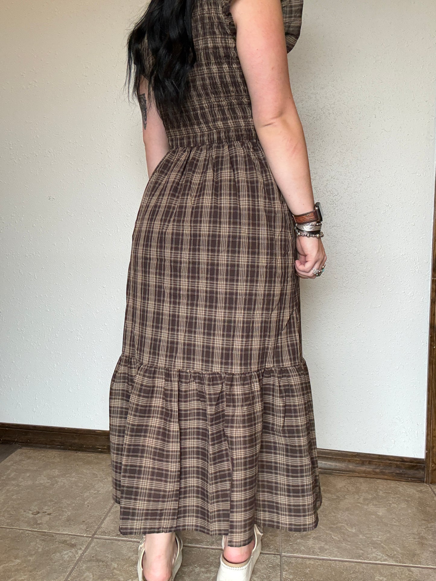 The Plaid Prairie Maxi Dress