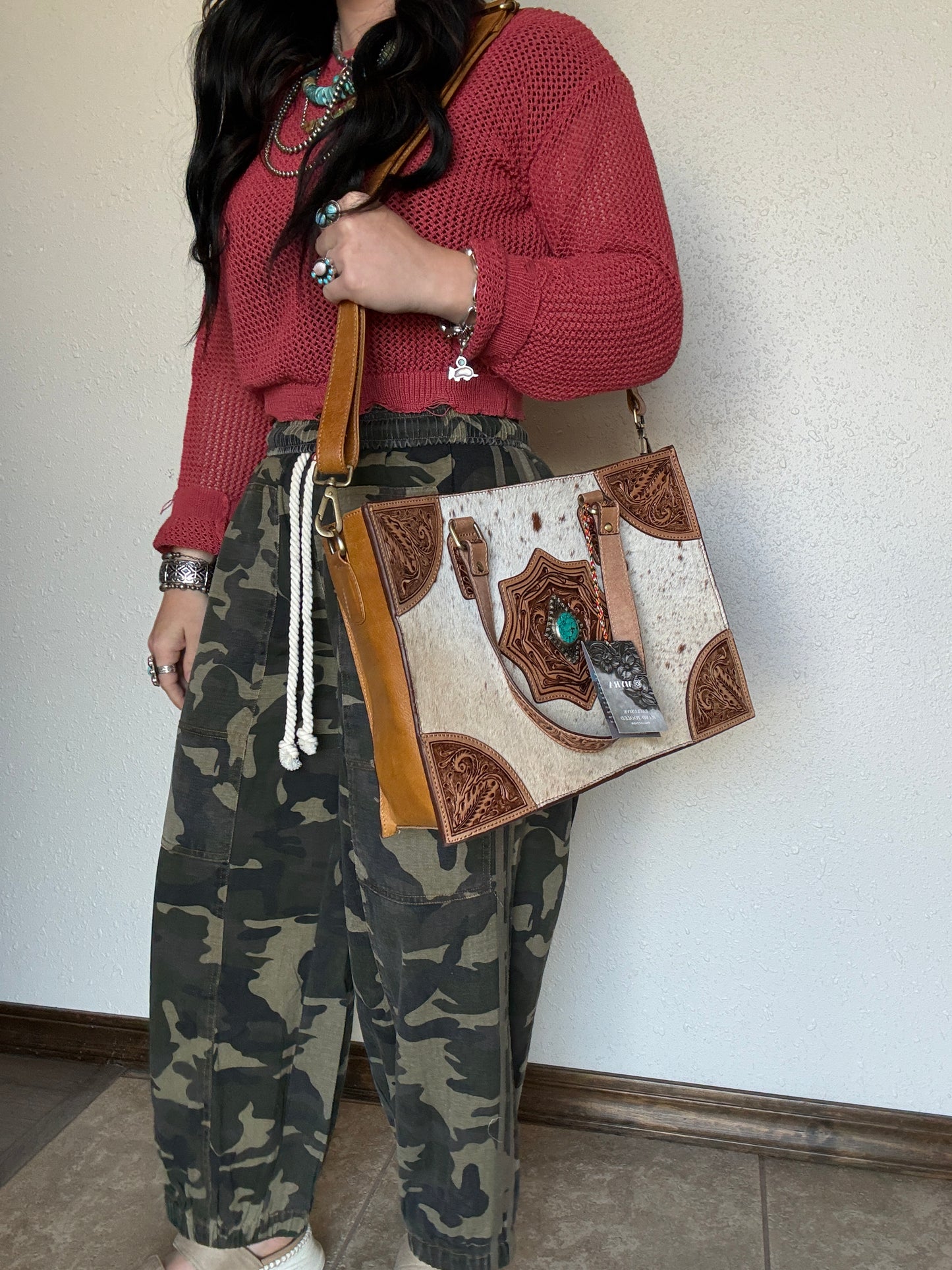 The Dallas Hand Tooled Concealed Carry Bag