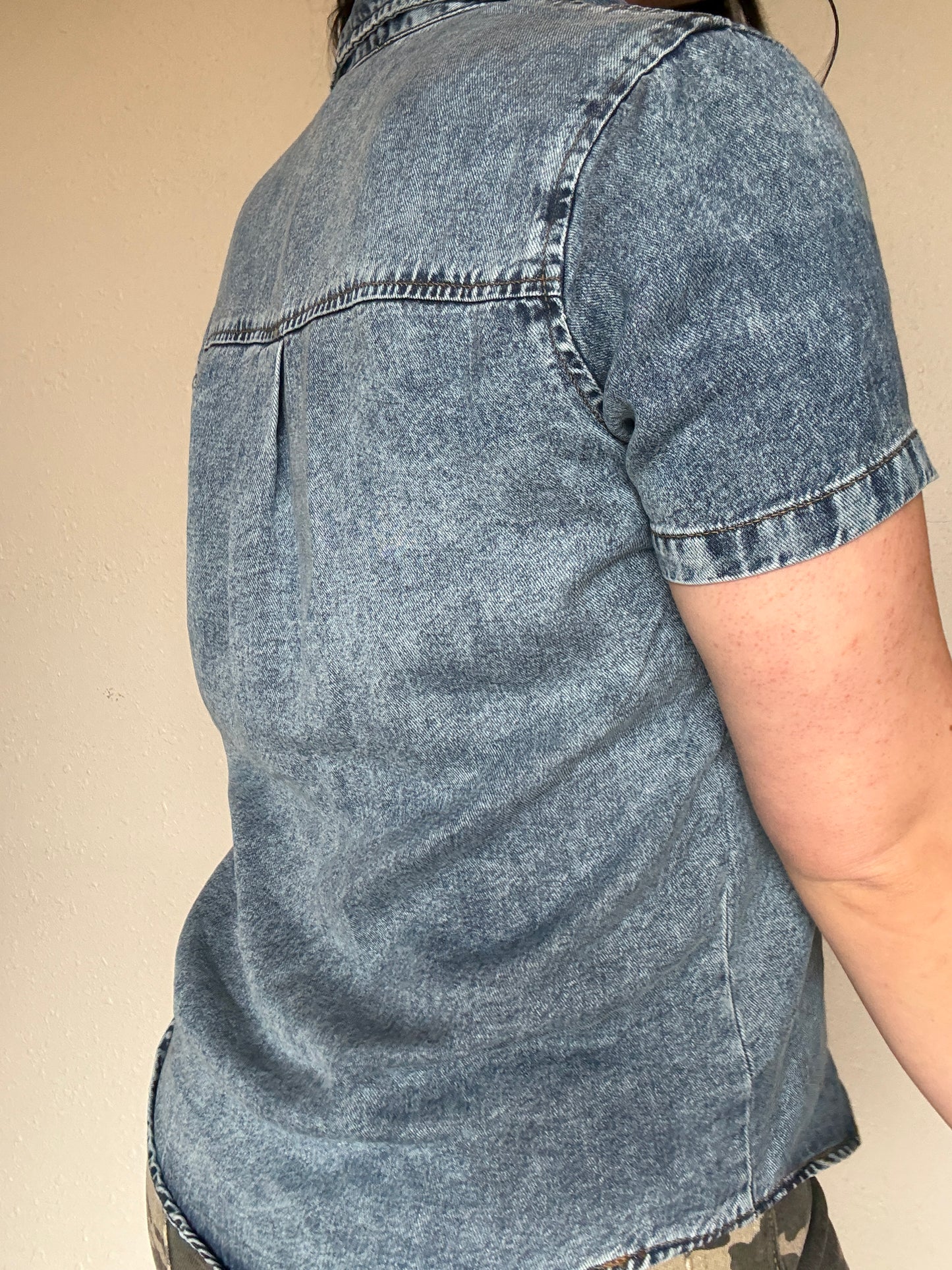 The Loretta Denim Short Sleeve