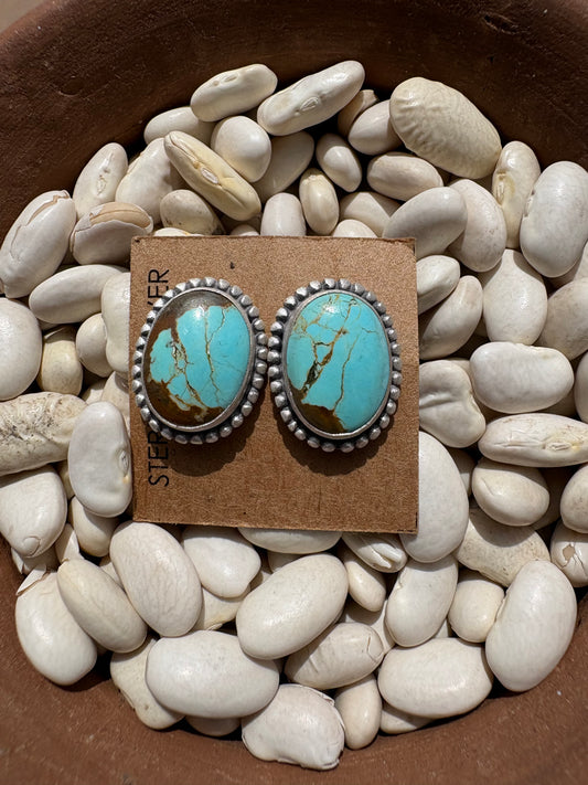 Mine 8 TurquoiseEveryday Studs