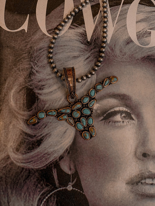 Cluster Longhorn Pendant *Copper