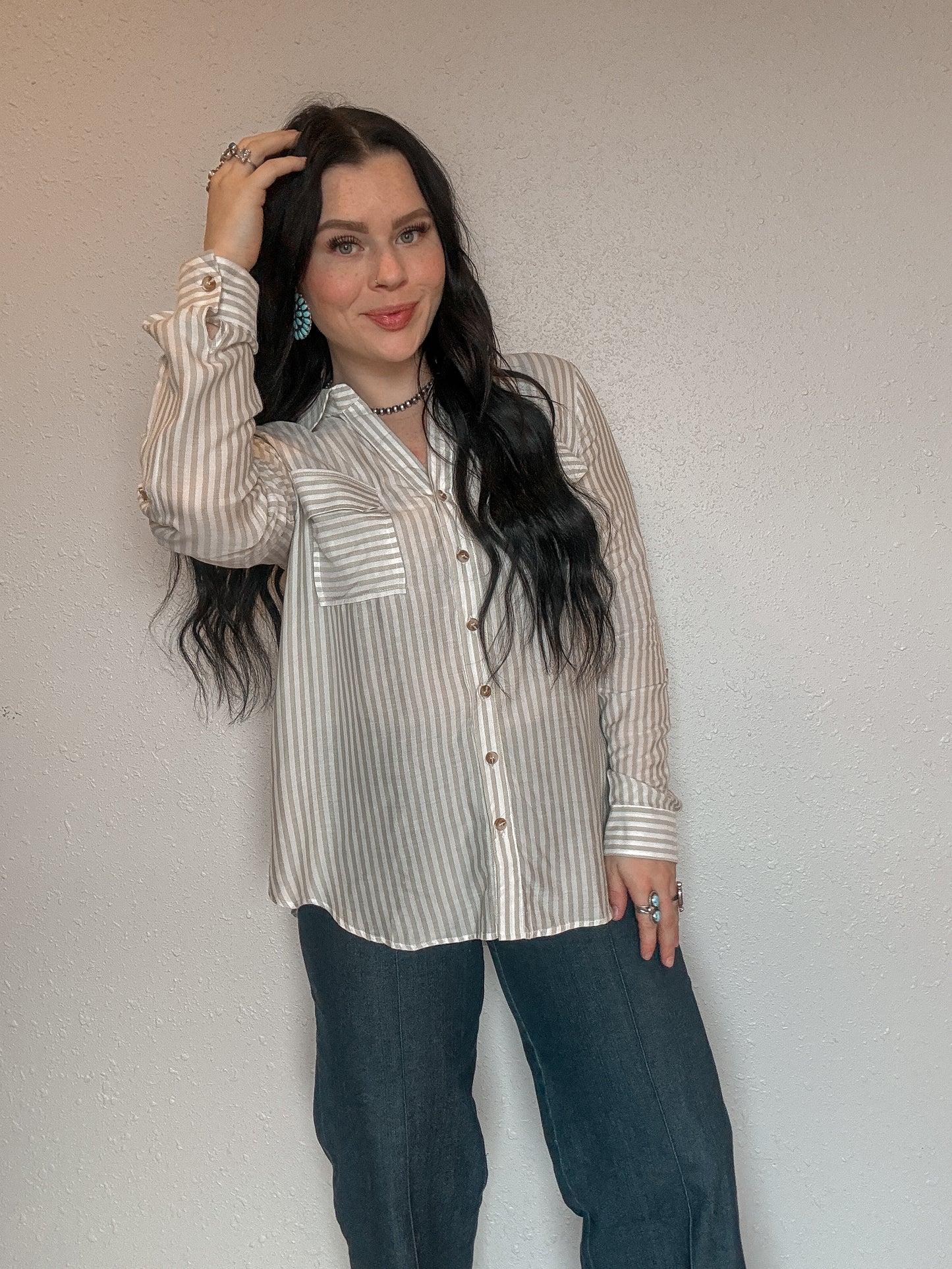 The Mesa Button Up *Green