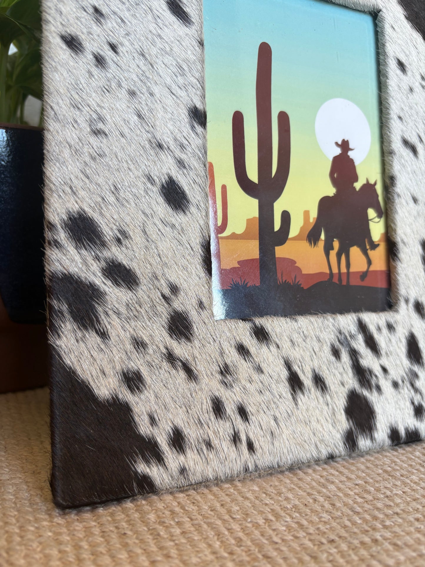 Cowhide Photo Frame