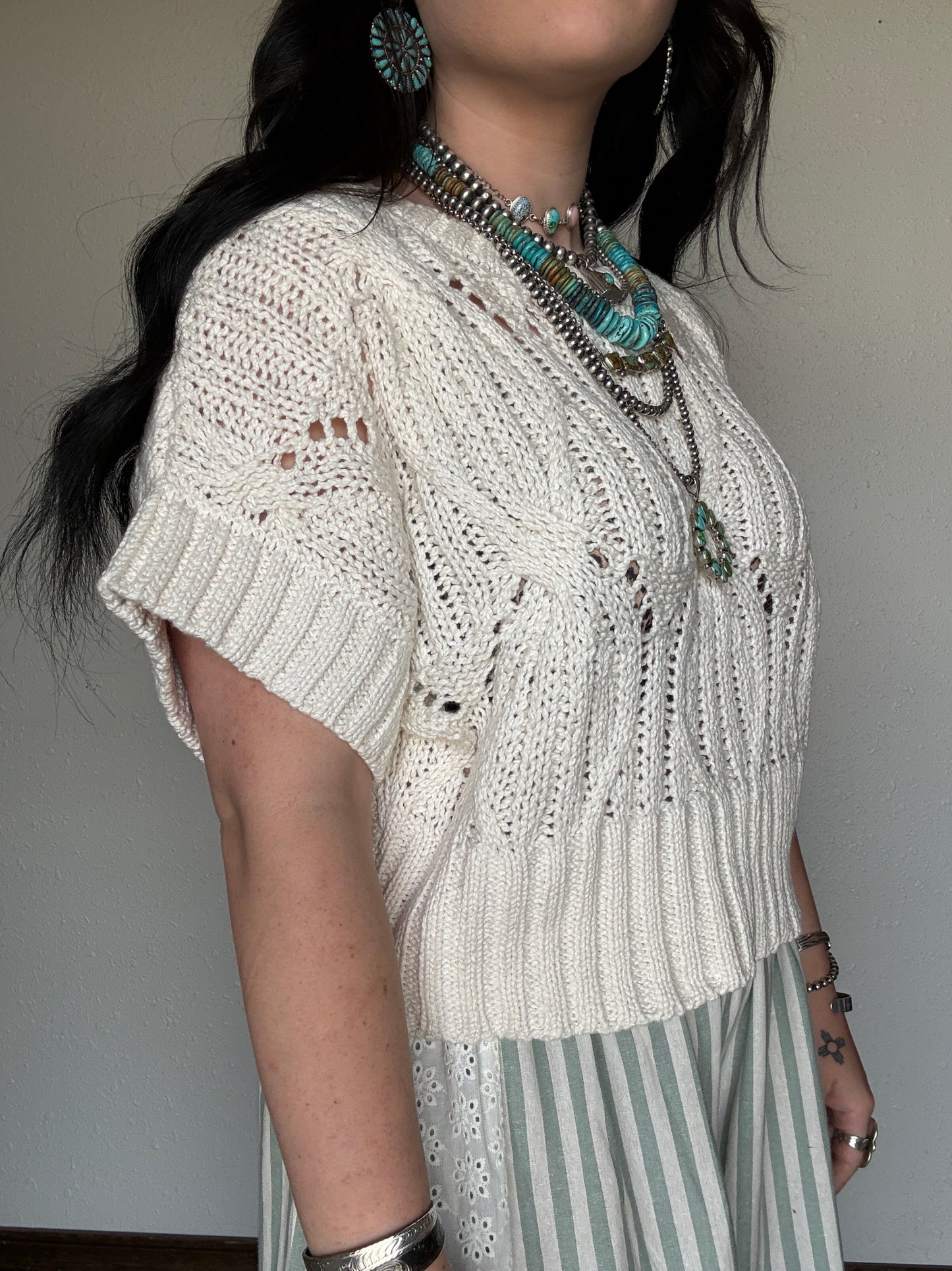 The Missy Crochet Top *Cream