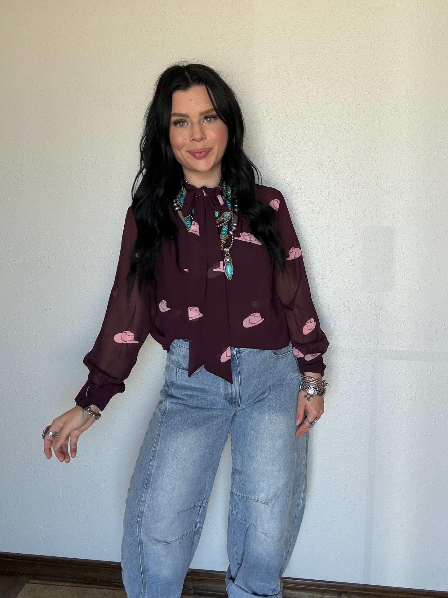 Sheer Hatz Blouse