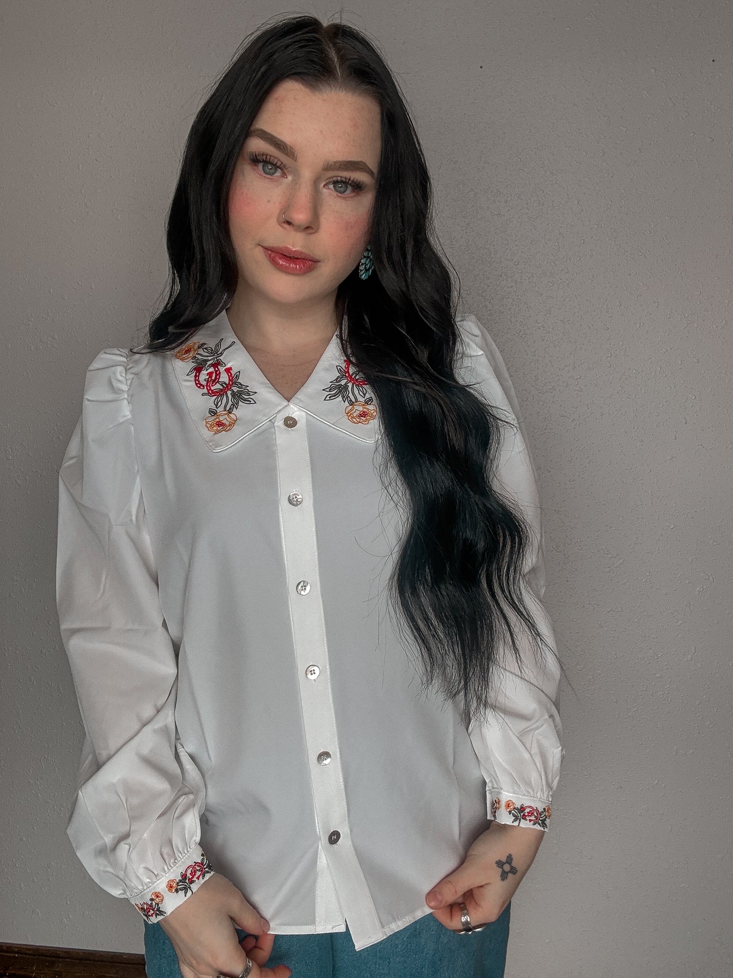 The Macy Embroidered Blouse