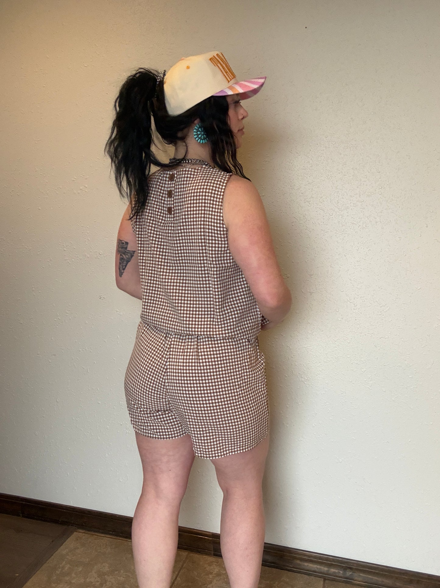 The Cowboy Check Skort Set