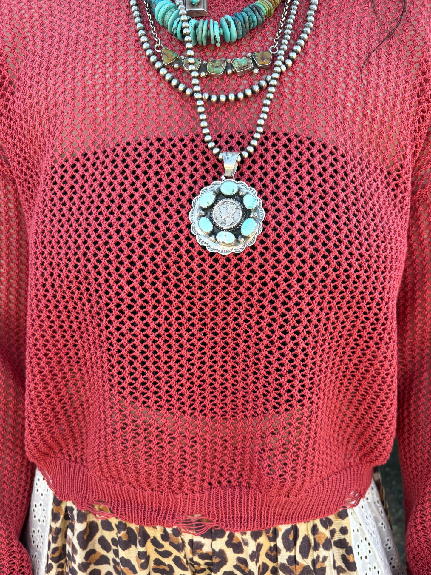 Native Made Liberty Coin Pendant
