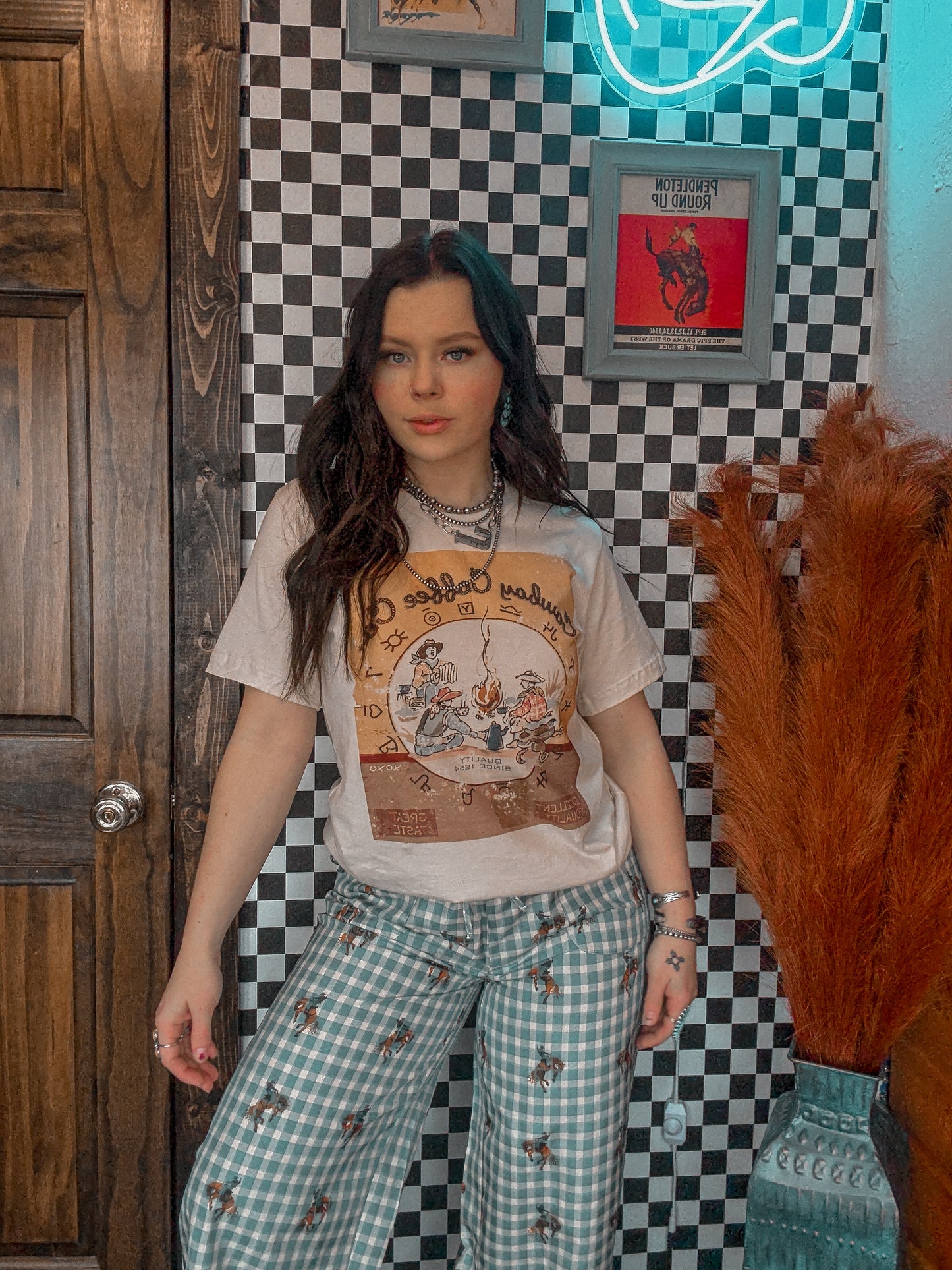 XOXO Art Cowboy Coffee Tee