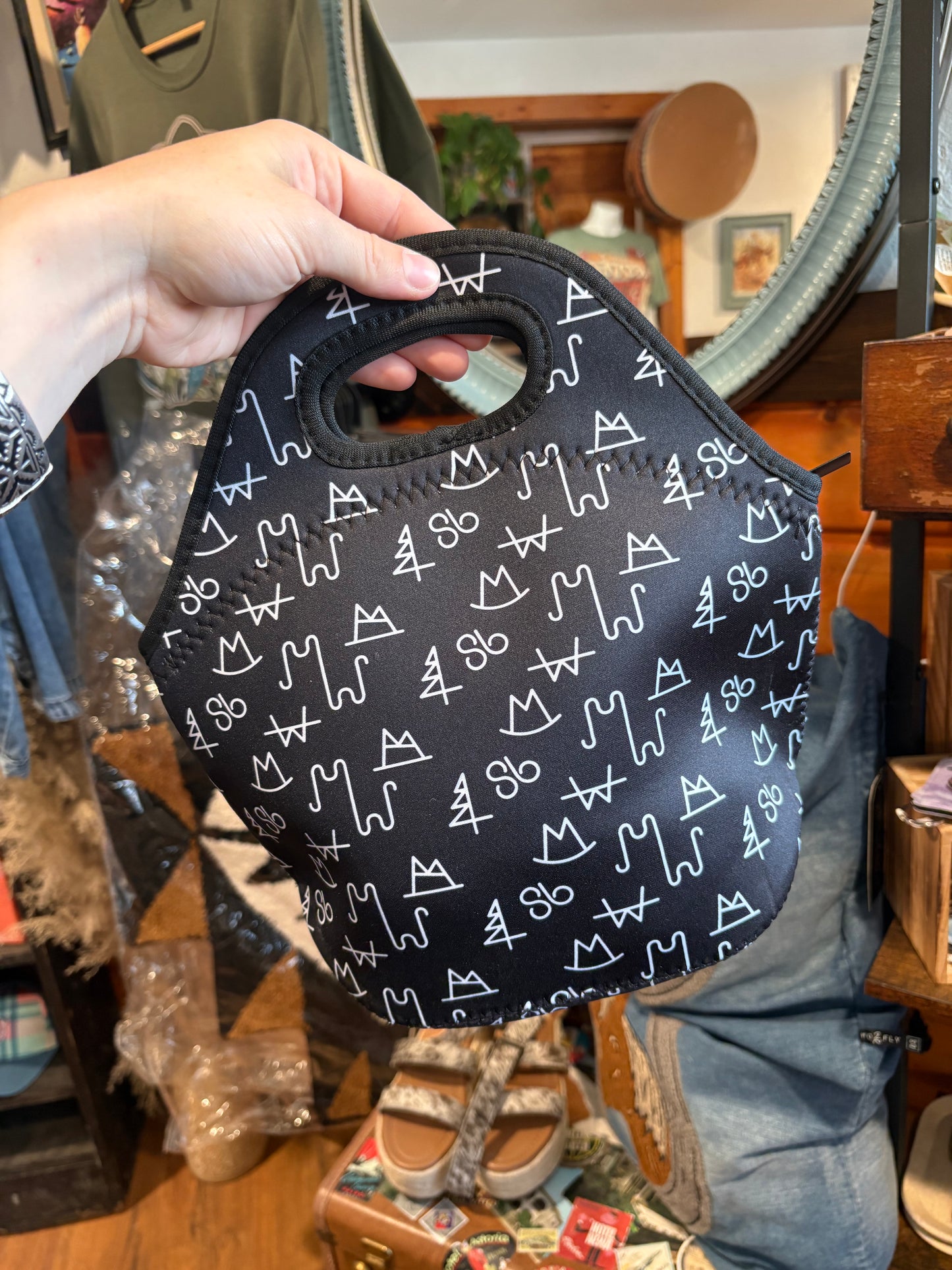 Black Brand Lunch Tote