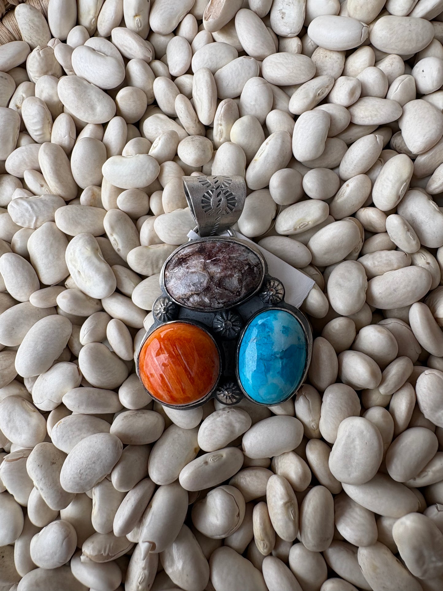 Three Multi Stone Pendant