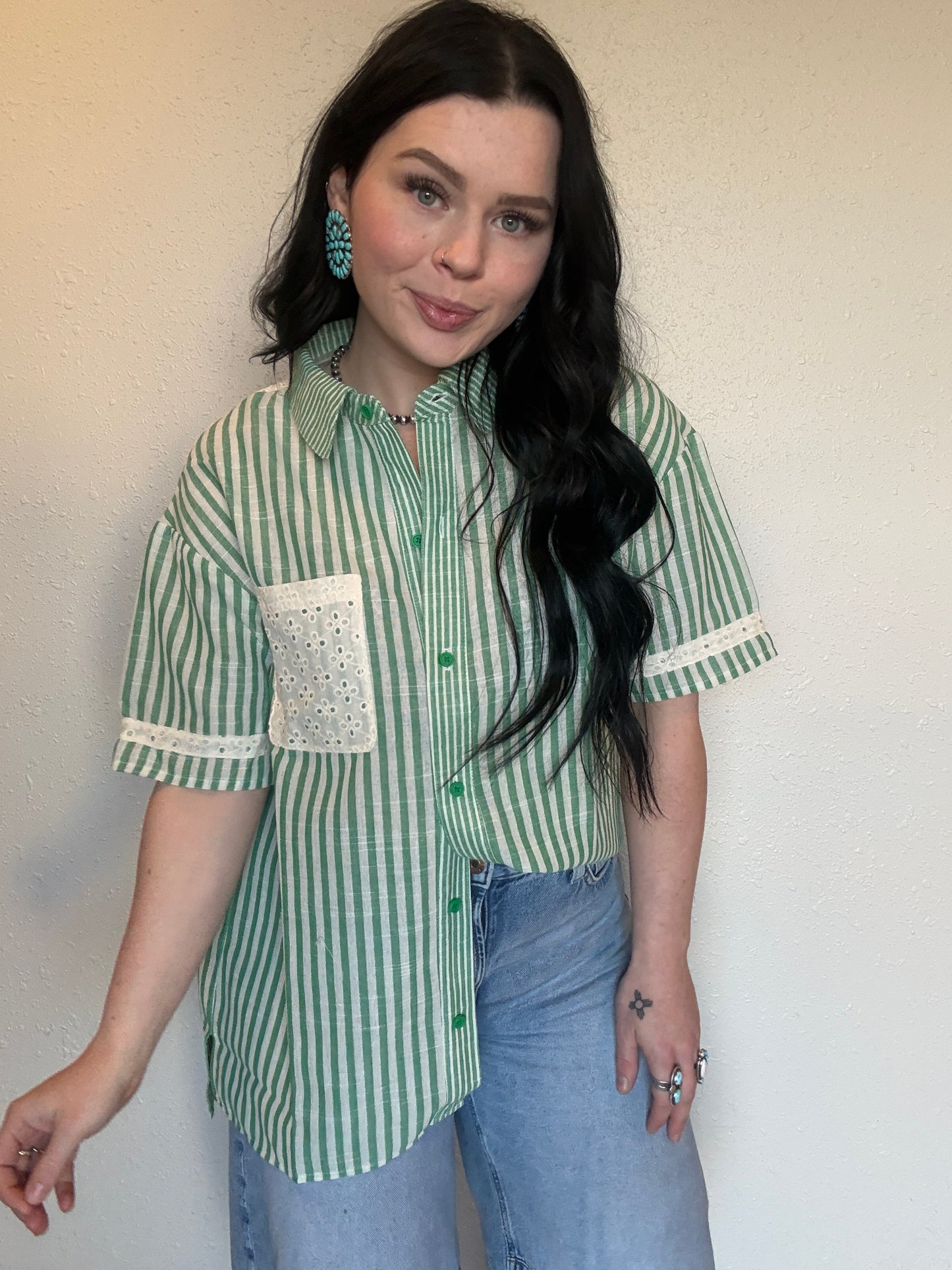 The Ester Button Up Top