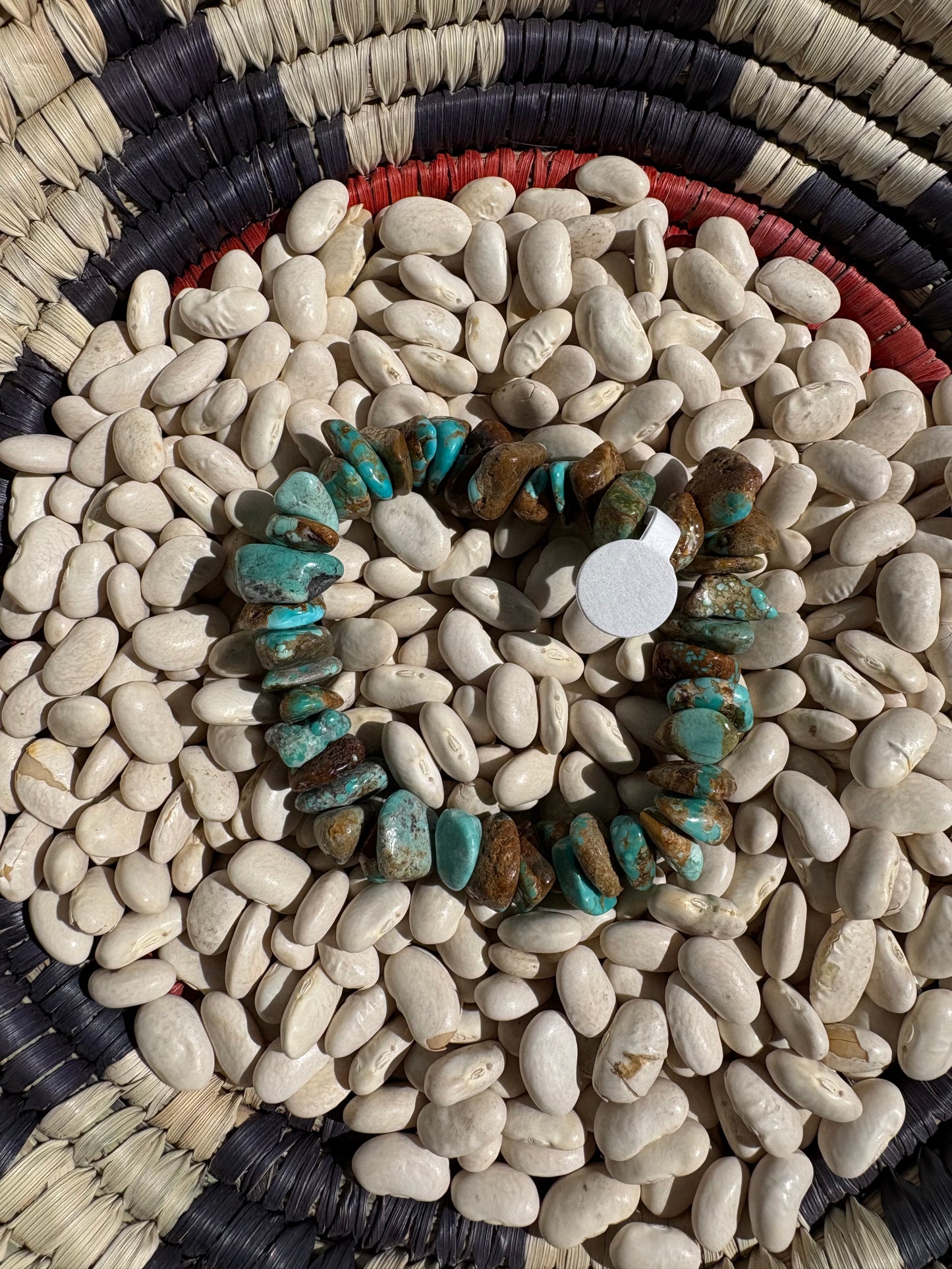 Chunky Royston Turquoise Stretch Bracelet