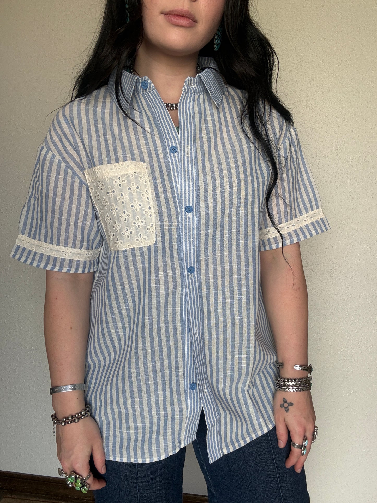 The Ester Button Up *Blue