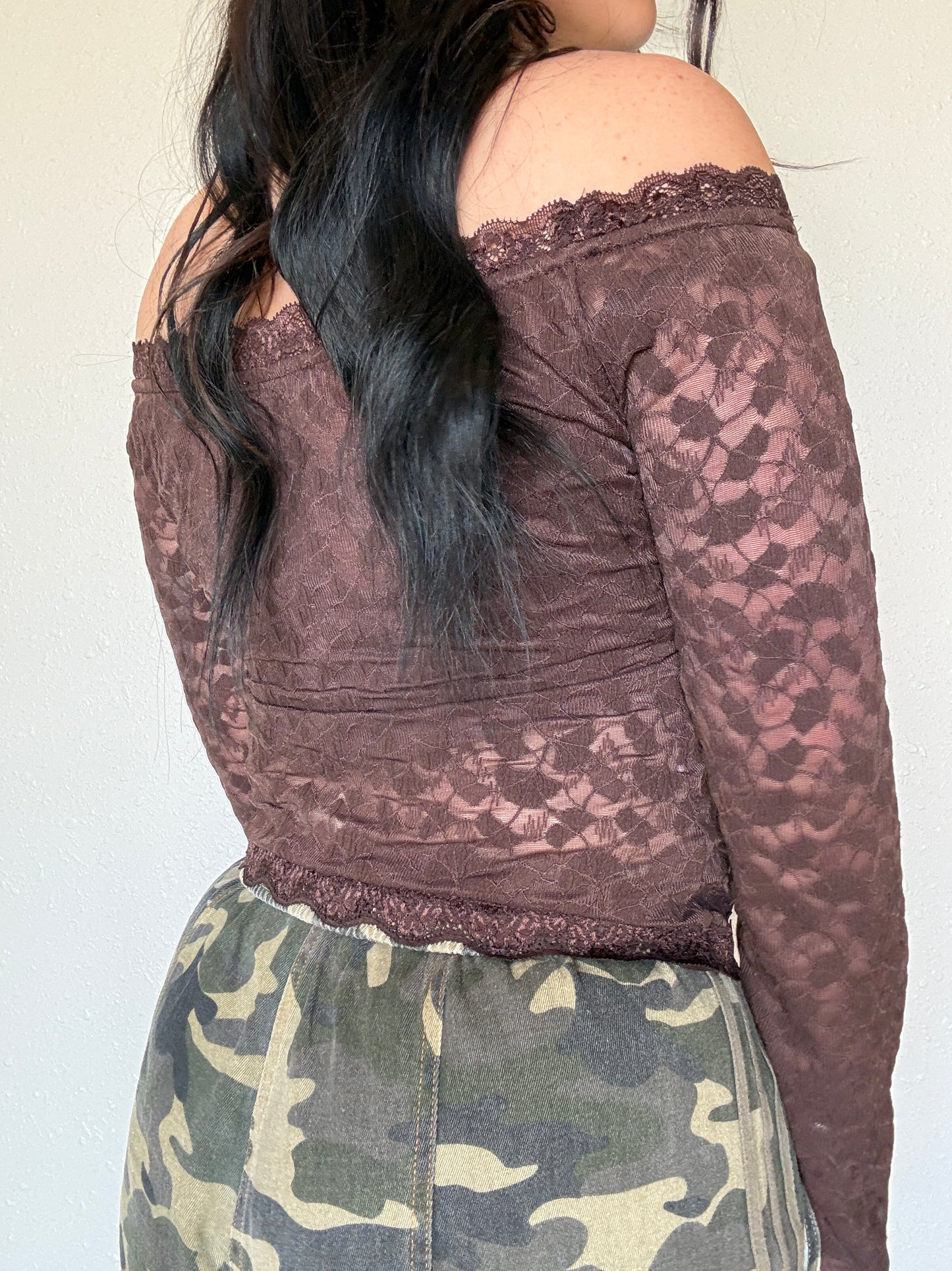 The Mel Off The Shoulder Lace Top