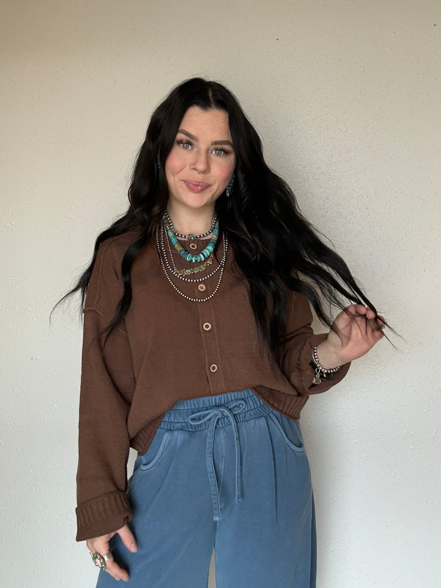 The Bay Pony Button Up Knit