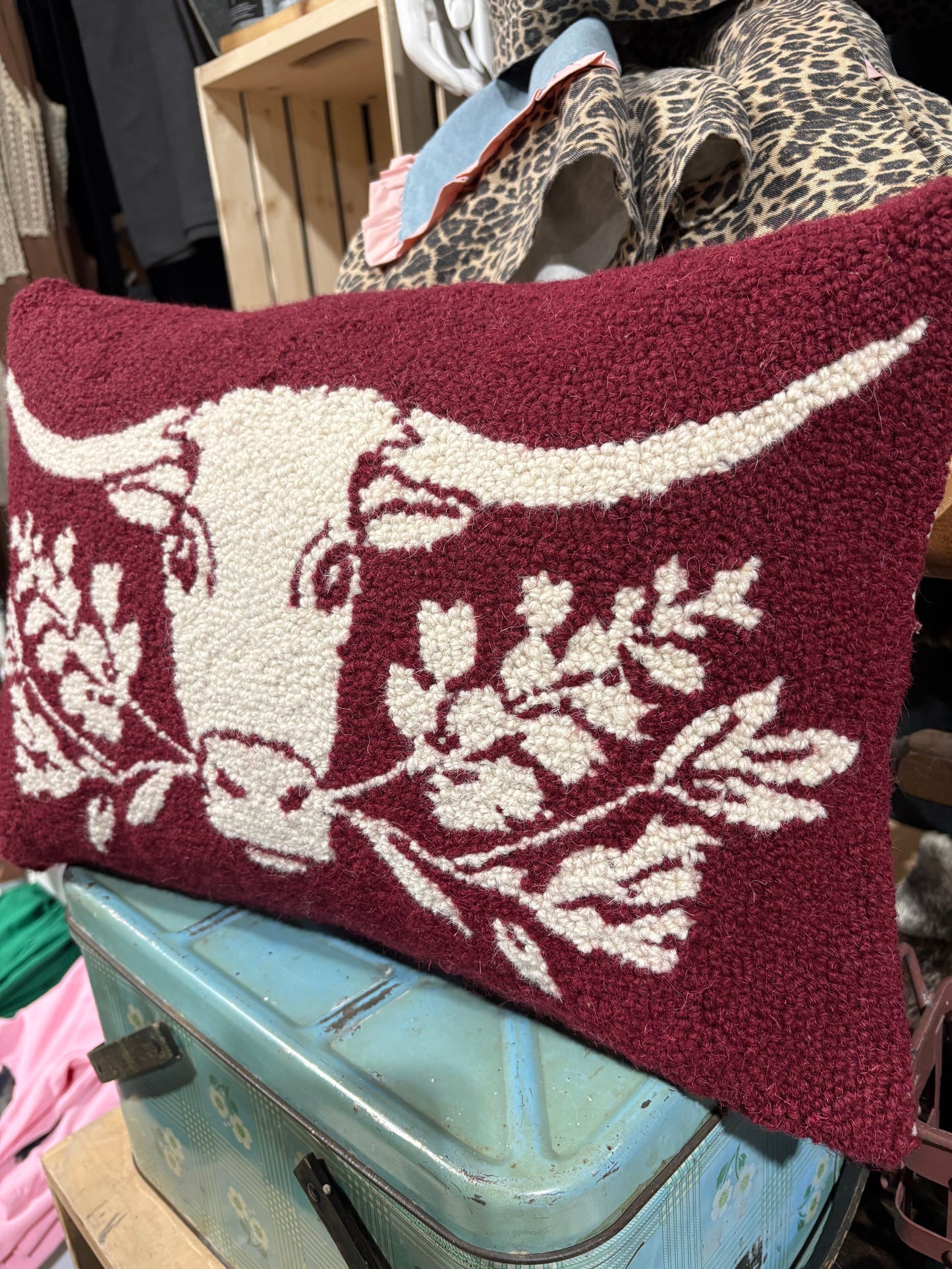 Longhorn Hook Pillow