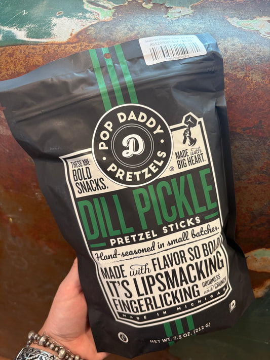 Seasoned Pretzels - 7.5oz - Dill Pickle
