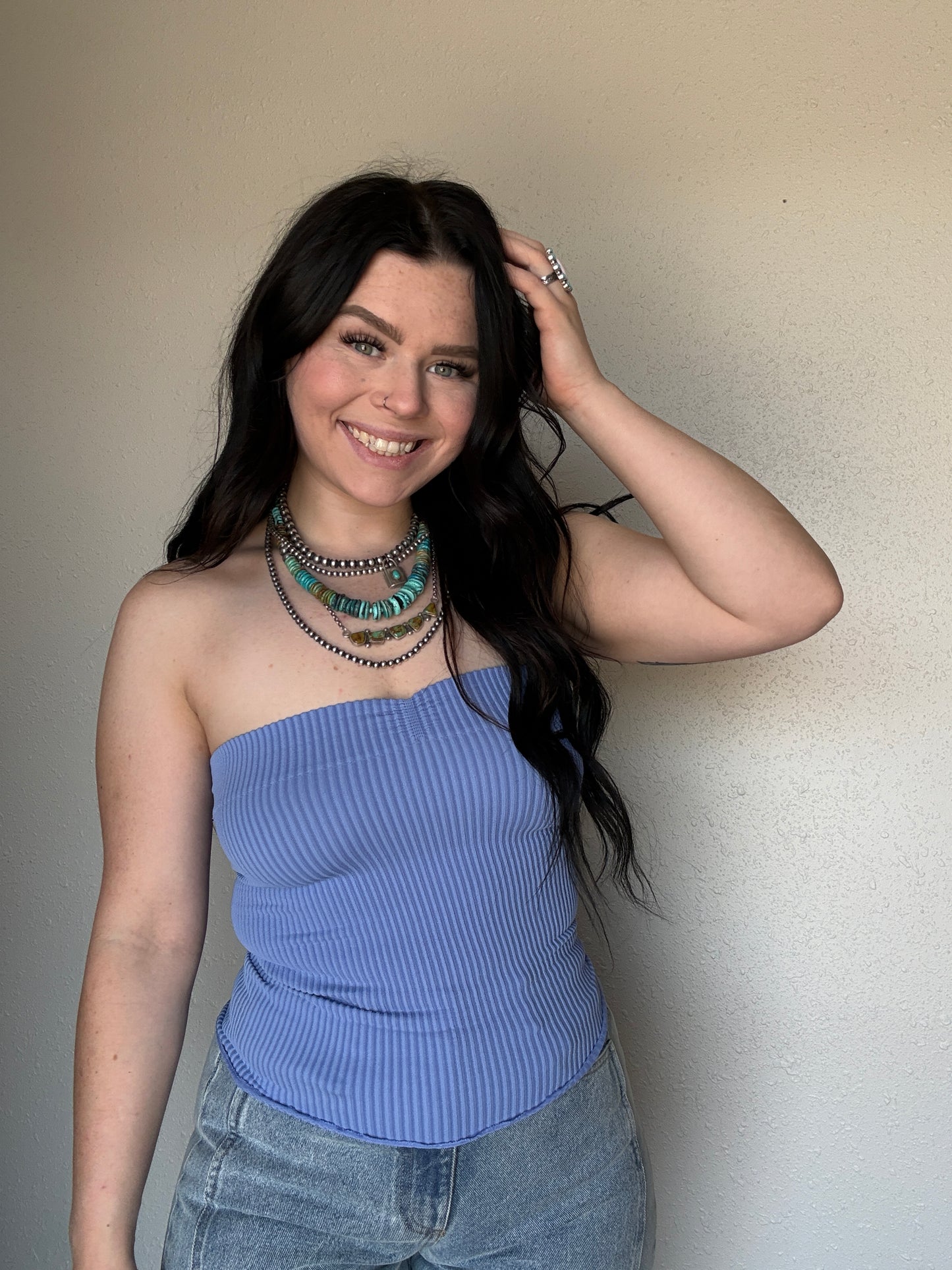 Fitted Tube Top *Periwinkle ￼