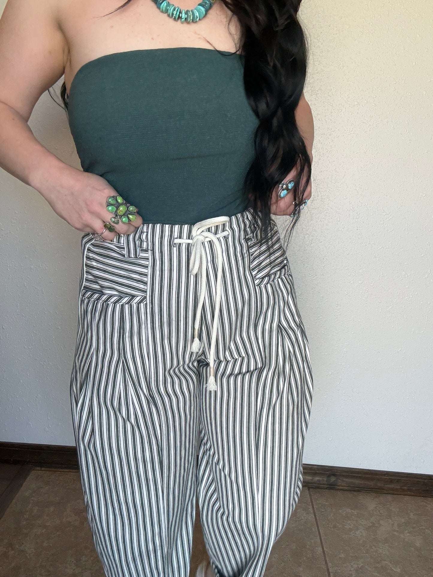The Cayko Stripe Denim *Green